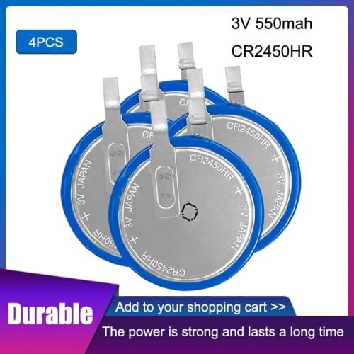 4pcs Maxell Original CR2450HR 3V button battery Car tire pressure monitoring battery CR2450 High temperature resistance