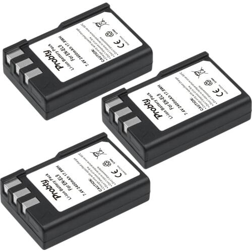 3pcs EN-EL9 EL9a Camera Rechargeable Li-ion Battery For Nikon EN-EL9a D40 D60 D40X D5000 D3000 2400mAh EN EL9 EN EL9a Wholesale