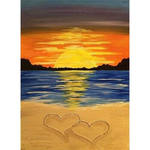 ARMYQZ Diamond Painting Full Square/Round Drill 5D DIY "Scenery Sunset landscape" Daimond Embroidery Rhinestone Cross Stitch Dec