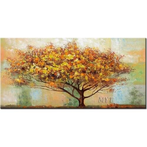 Unframed Professional 100% Hand-painted High Quality Fashion Wall Art Oil Painting on Canvas Beauty Wall Art Tree Painting