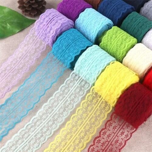 10 yards/roll) 45mm Decorative Lace Trim Fabric Wedding Birthday Christmas Craft ornament DIY garment underwear accessories