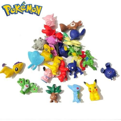 2-3cm Anime Pokemon Figures Elf Pikachu Figure Model Pokémon Dolls Styles Different Collection Ornaments Kids Toys Birthday Gift