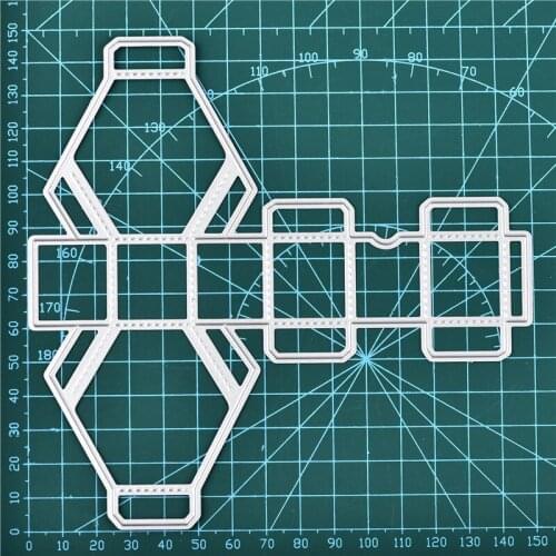 YaMinSanNiO Box Metal Cutting Dies Stitched DIY Scrapbooking Christmas Craft Embossing Die Cut Making Stencil Template New 2019