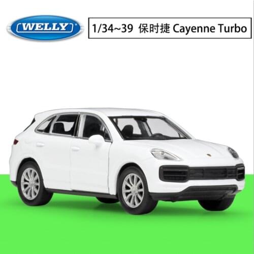 Welly1: 36 Cayenne Turbo simulation alloy car model return force car childrens birthday new year Christmas gift