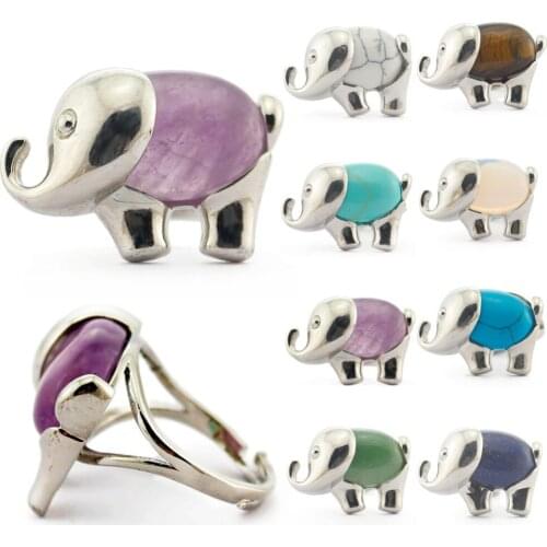 Druzy Trendy Lapis Lazuli Natural Stone Rings Green elephant jewelry Vintage stone Golden Stone Free Shipping