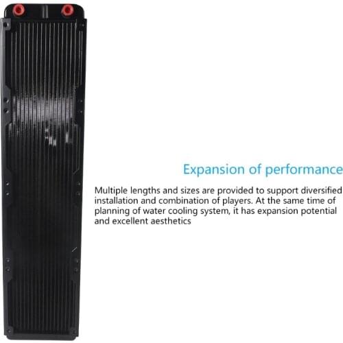 2021 New Aluminum Water Cooling Radiator 18 Tubes Heat Exchanger CPU Heatsink Cooler Fast Heat Dissipation for PC Computer