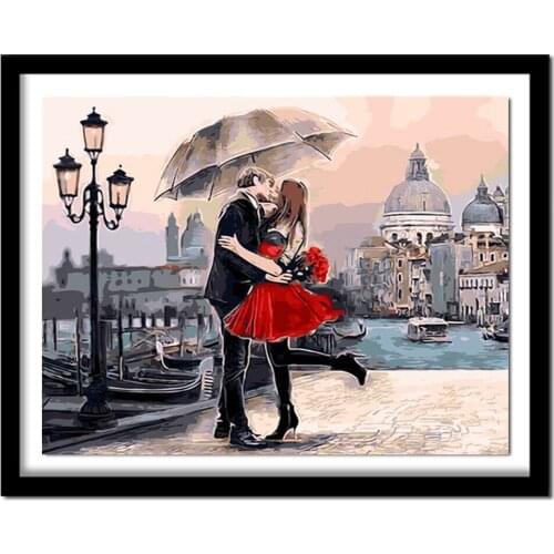 NEW 3D DIY Diamond Painting Cross Stitch Couple Kissing Crystal Needlework Diamond Embroidery Full Diamond Decorative zx