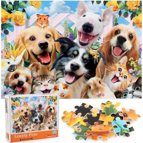 Lovely Pets Puzzle 1000 Pieces Jigsaw Puzzle for Adults Kids