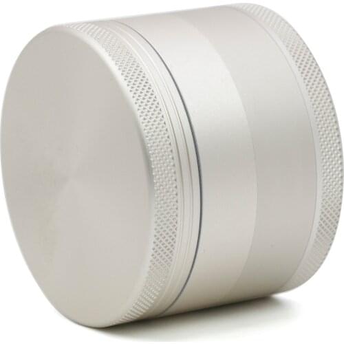 Recommended Diameter 63MM 4-layer Champagne Color Smoke Herb Grinder Tobacco Grinder Spice Crusher Hookah Pipes Shisha Wholesale