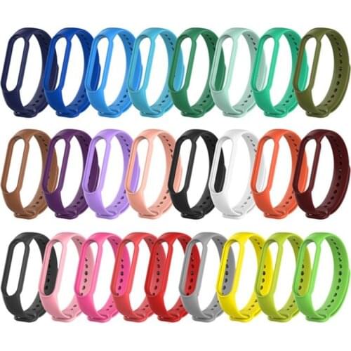 Strap for Xiaomi Mi Band 4 3 Silicone Replacement Wristband Smart Bracelet Watchband for Xiaomi Mi Band3 4 Strap