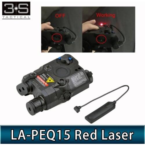 Tactical Airsoft Flashlight PEQ15 Red Dot Laser IR Laser Scout Light Linterna Laser LA PEQ15 For 20mm Picatinny Rail