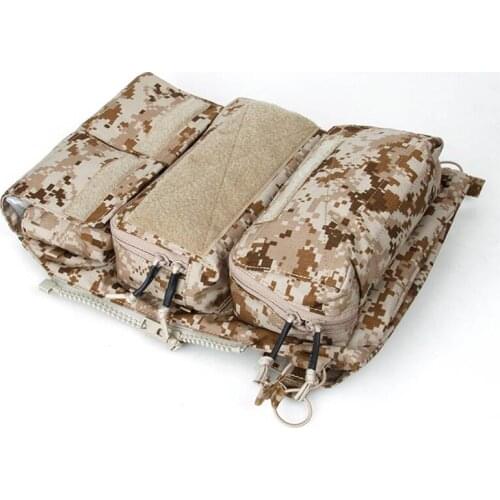 TMC Tactical 2020 Back Modeling Vest Zipper Bag Aor1 TMC3107