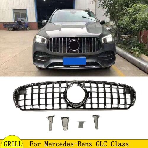 For GLC Class Grille Car Front Bumper Upper Grille Grill For Mercedes For Benz GLC Class W253 GLC300 GLC350 GLC43 2020
