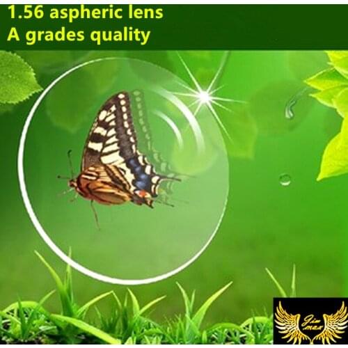 1.56 green coating myopia presbyopia aspheric prescription lenses anti scrach uv400 protection quality thin cr39 glasses lens