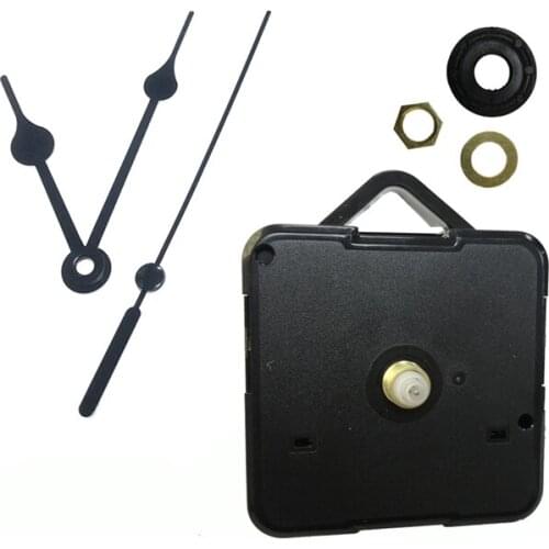 10sets 3 years warranty Silent mute DIY Black Hands Quartz Wall Clock Movement Mechanism 13mm shaft Replacement Parts Kit
