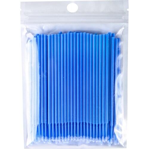 100 Pcs /Bag Lash Mini Brush Disposable Micro Brush Eyelashes For Eyelash Extension Tools