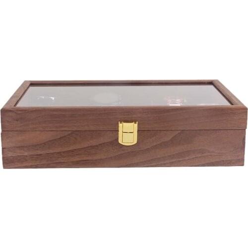 12Grids Wooden Watch Box Retro Watch Case Holder Organizer Storage Box for Men Watches Jewelry Boxes Display Best Gift