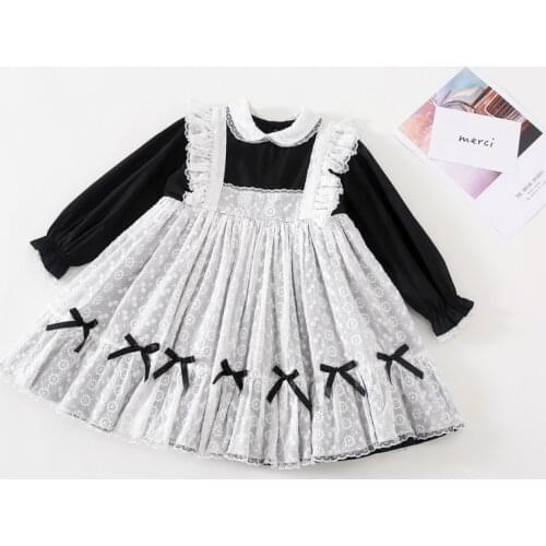 2020 autumn infant baby vestidos kids dresses for girls Vintage Spanish lolita Princess Ball Gown Dress for Girl Birthday Dress