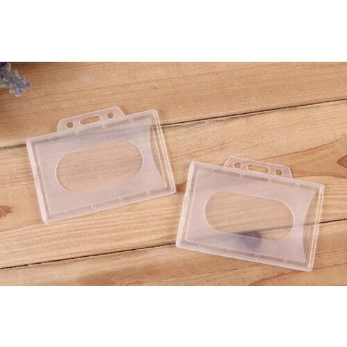 3000Pcs Transparent Case Clear Hard Plastic Badge Holder Card ID Credit Holder SN726