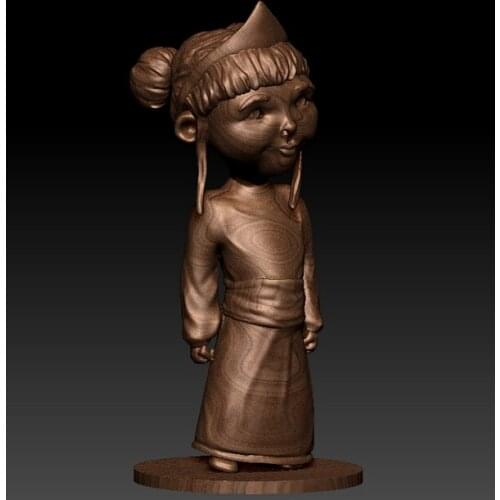 3D model for cnc or 3D printers in STL file format Little princess