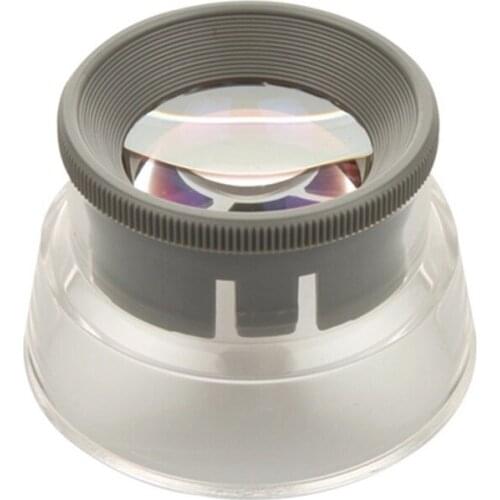 7X Desktop Cylinder Magnifying Glass Printing Tool Jeweler Repair Eye Loupe Pocket Reading Portable Magnifier Optical Glass Lens