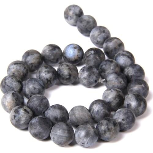 Natural black gray Labradorite Gem Stone 6 8 10 12mm beads loose jewelry making round Beads For DIY Bracelet necklace wholesale
