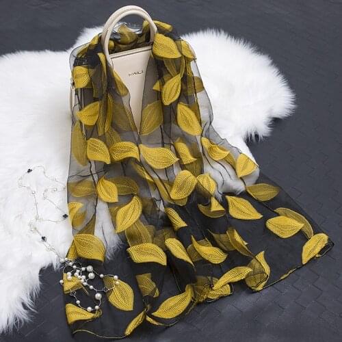 [DANKEYISI] 2017 Fashion Women Scarf Luxury Brand bandana hijab Foulard Femme Embroidery Scarf Shawl Woman Scarves Lace Sjaal