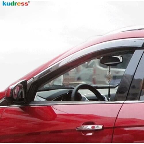 For Dodge Journey JC For Fiat Freemont 2012 2013 2014 Car Window Deflectors Wind Deflector Sun Guard Rain Vent Visor Cover Trim