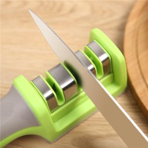 Dropshipping Knife Sharpener Quick Sharpener Professional 3 Stages Sharpener Knife Grinder Non-Slip Silicone Rubber