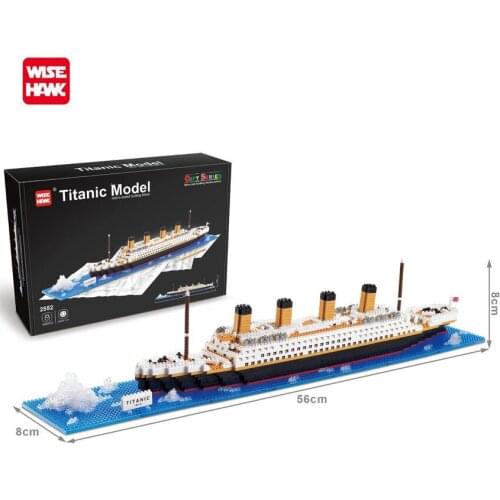 Wisehawk Mini Building Blocks Model Kit City Architecture Titanic Statue Of Liberty Educational Toys For Children
