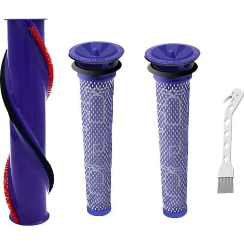 Roll Brush Filters Kit for DYSON V8 Cordless Cleaner Head Brush Bar Roller Robot Sweeper Vacuums Accessories
