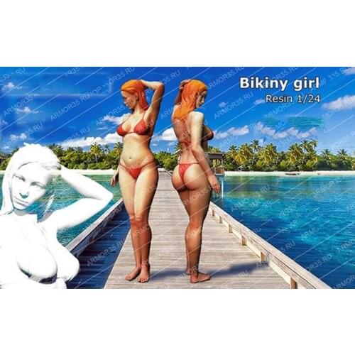 1/24 Scale Unpainted Resin Figure Bikiny girl collection figure
