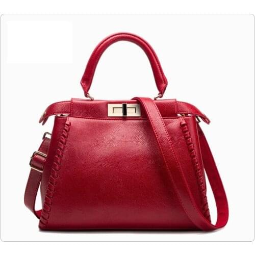 2020 new classic split leather small totes for women long strap shoulder bag
