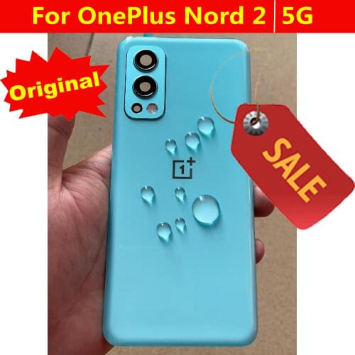 100% Original Back Cover Battery Housing Door Rear Case Replacement Lid For ONEPLUS 8T + Camera Frame Glass Lens with Adhesive