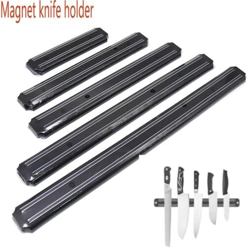 Stainless steel perforated wall-mounted powerful magnetic knife holder knife storage kitchen supplies