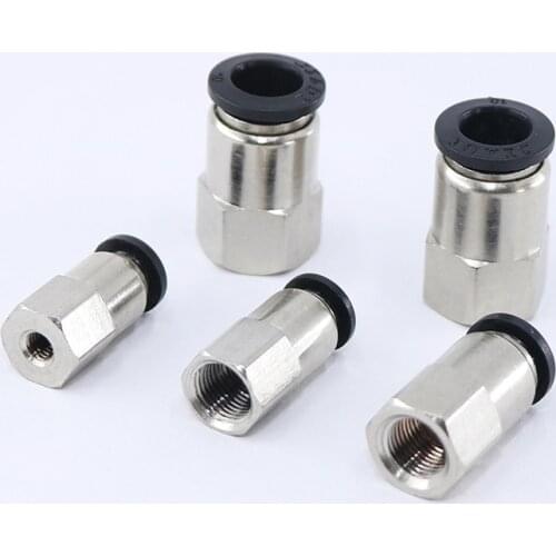 PCF series Pneumatic components Inner Thread Connector quick straight pipe quick insert connector Tube Fitting