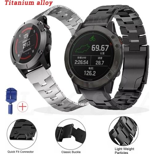Quick Release 22 26mm Wrist Strap For Garmin Fenix 6 6X Pro 5 5X Plus 935 3HR Watch Titanium Alloy Watchband Accessory Bracelet