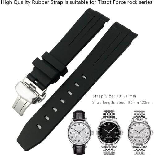 19mm 20mm 21mm Rubber Watch Strap Black Blue Green Watch Band for Tissot Rolex Daytona GMT Submariner OYSTERFLEX Bracelet