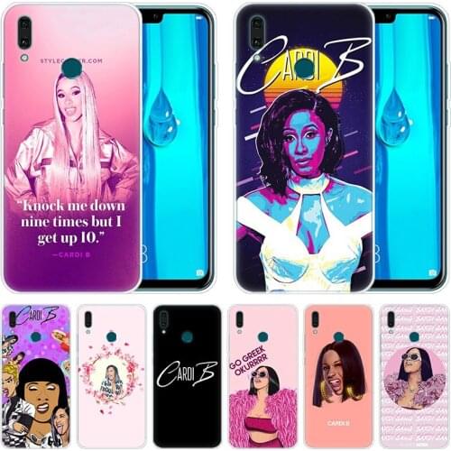 Luxury Soft Silicone Case Rap Singer Cardi B for Huawei Mate 30 20 Lite 10 Pro Y5 Y6 Y7 Pro 2019 Y9 Prime 2019 2018 Y6 Pro 2017