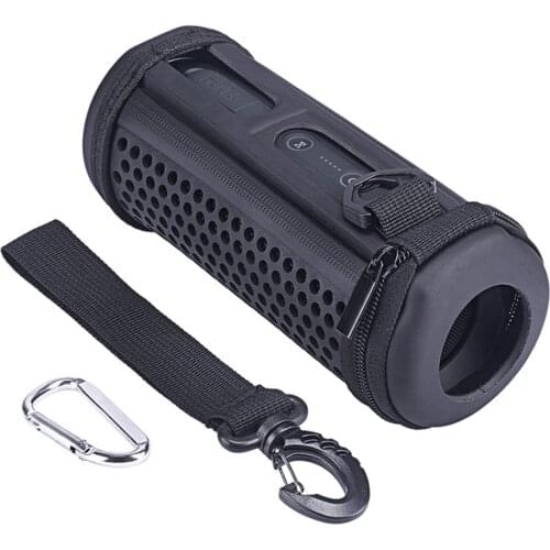 Storage Bag Hollow-carved Case For JBL FLIP 4 Bluetooth Speaker EVA + PU Leather Travel Cover