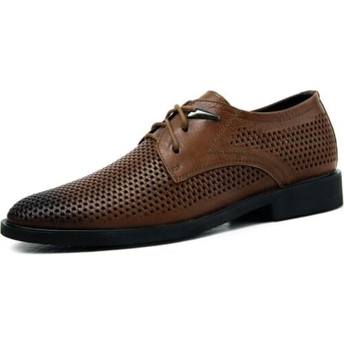 High Quality Leather Shoes Brand Comfy Office Style Brogue Shoes Mens Oxford Casual Shoes Casual Shoes Mens Shoes Lace-Up Club