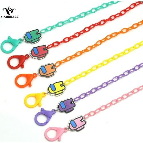 XiaoboACC Korea Fashion Acrylic Anti-Lost Glasses Chain Childrens Masking Chain Necklace Dropshiping