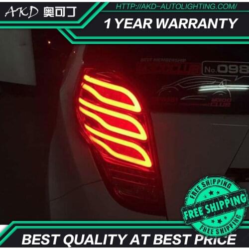 AKD Car Styling for Chevrolet Spark Tail Lights 2012-2017 New Spark LED Tail Lamp DRL Signal Brake Reverse auto Accessories