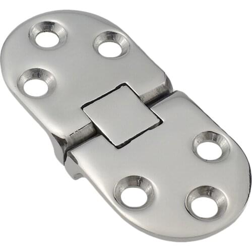 Marine Grade CAST SOLID 316 SS Mirror Polished Door Hinges Marine Stainless Steel Heavy Duty 66MM x 29MM(2.6"*1.2")Boat, RVs