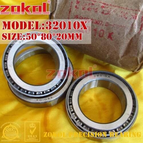 ZOKOL 32010 X bearing 32010X 2007110E Tapered Roller Bearing 50*80*20mm