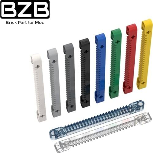 BZB MOC 64781 1x13 Gear Bar High-tech Building Block Model DIY Brick Parts Educational Toys Best Gifts