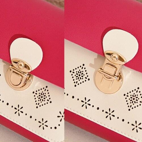 1 Pcs Women Lady Shoulder Crossbody Bag Hollow PU Leather Fashion For Mobile Phone SUB Sale