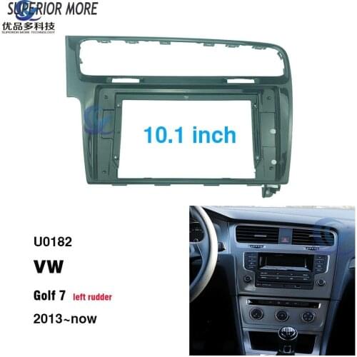 2 din 10.1 inch car radio Fascias for VW Golf 7th generation Dashboard Frame Installation dvd gps mp5 android Multimedia player