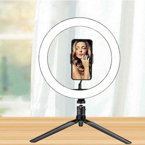 26CM LED Ring Light supplementary fill Lamp USB powerd Selfie w/Phone holder Desk stand Youtube Live stream Makeup lighting