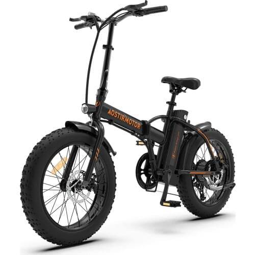 A20 Electric Bike 500W Foldable Ebike Fat Tire Beach City Men Women Bike 36V 13Ah Removable Lithium Battery